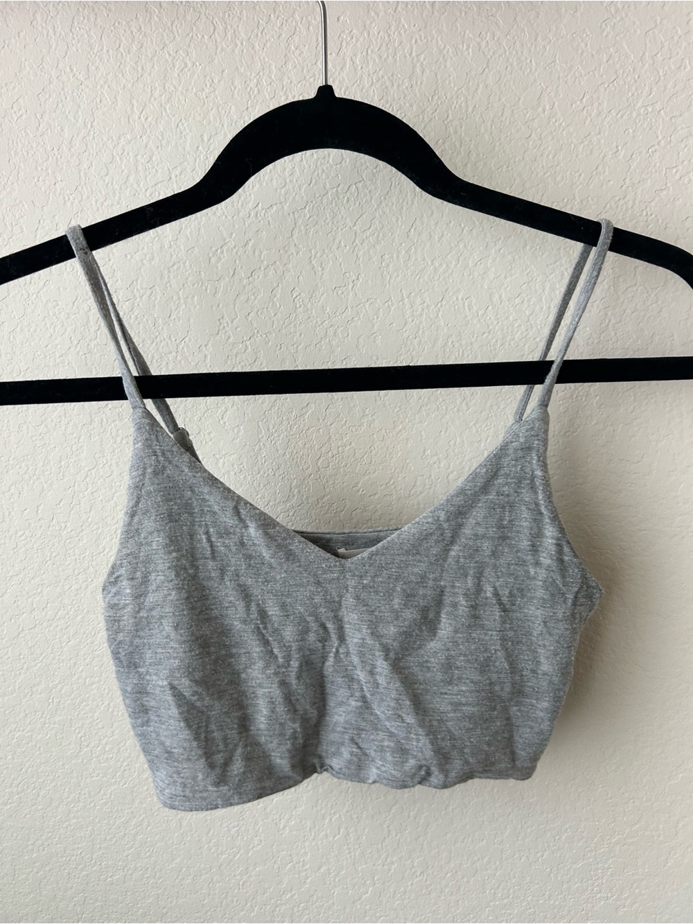 Grey Seamless Scoop Bralette